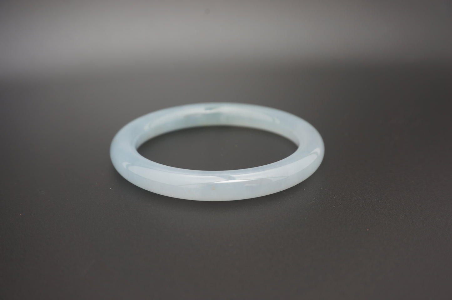 Luminous Skies Jade Bangle with Golden Accents 晴底洒金翡翠手镯