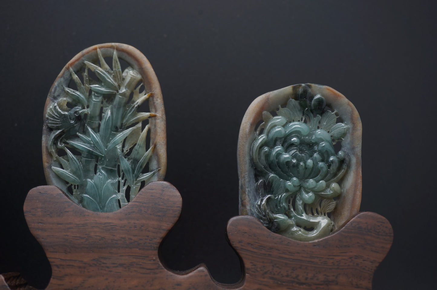 The Four Virtues of Nature Display 梅兰竹菊摆件