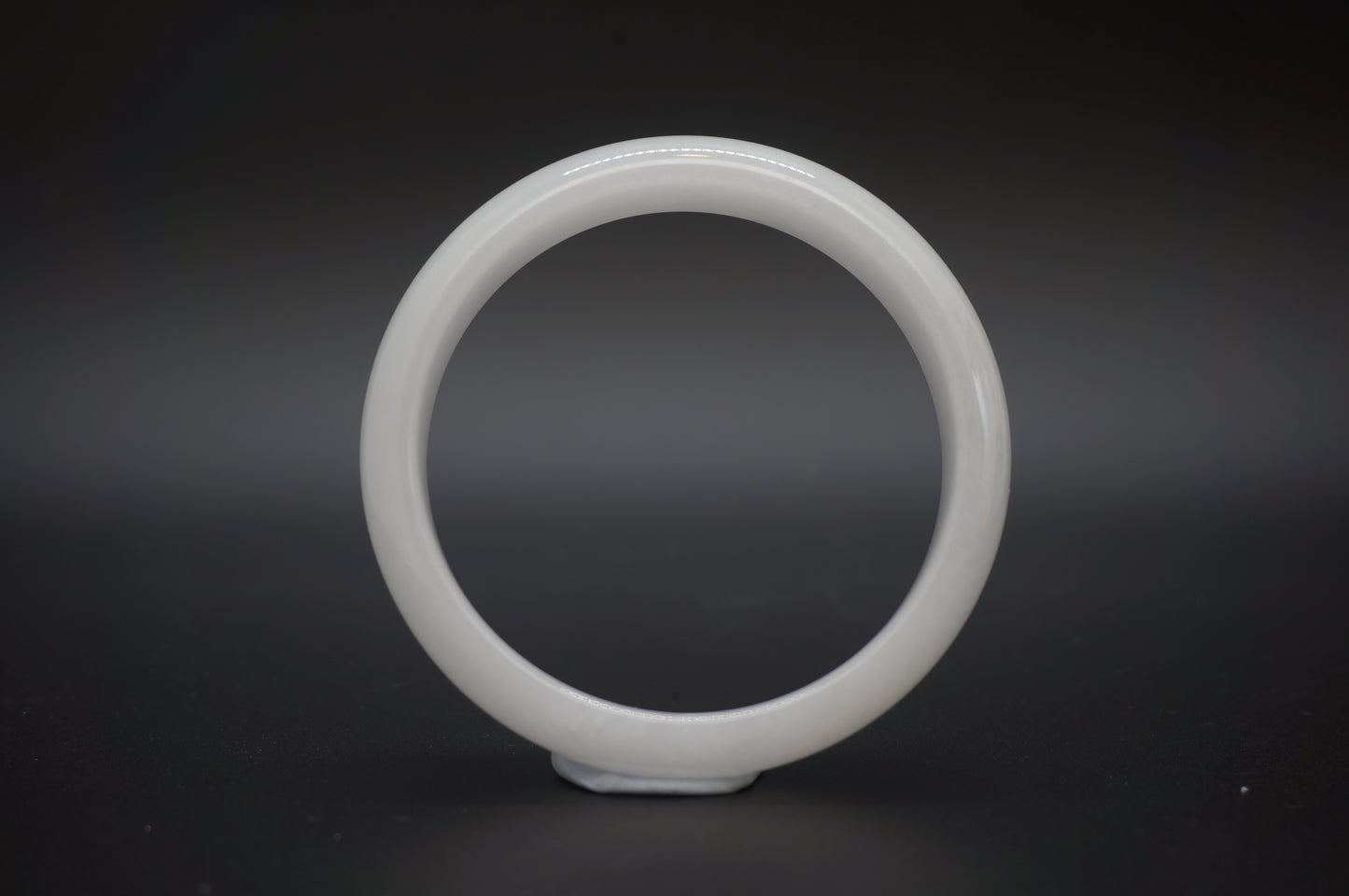 White Moonlight Classic Round Jadeite 白月光轮胎翡翠手镯