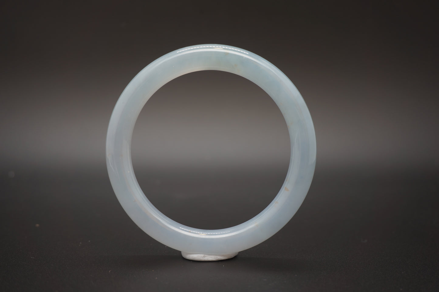 Luminous Skies Jade Bangle with Golden Accents 晴底洒金翡翠手镯