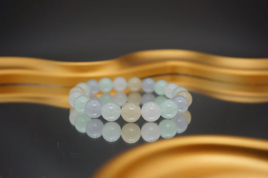 Morning Dew Harmony Macaroon Bracelet 晨露和韵卡十马卡龙翡翠珠串
