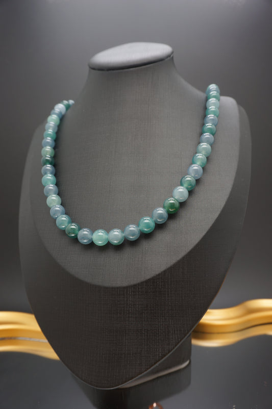 Multicoloured Jadeite Beads Necklace 多宝翡翠珠串项链