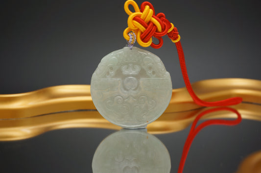 Celestial Blessing Antique Style Pendant 天赐福缘仿古圆牌