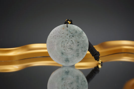 Circle of Prosperity Floating Flowers Pendant 富贵圆满飘花圆牌