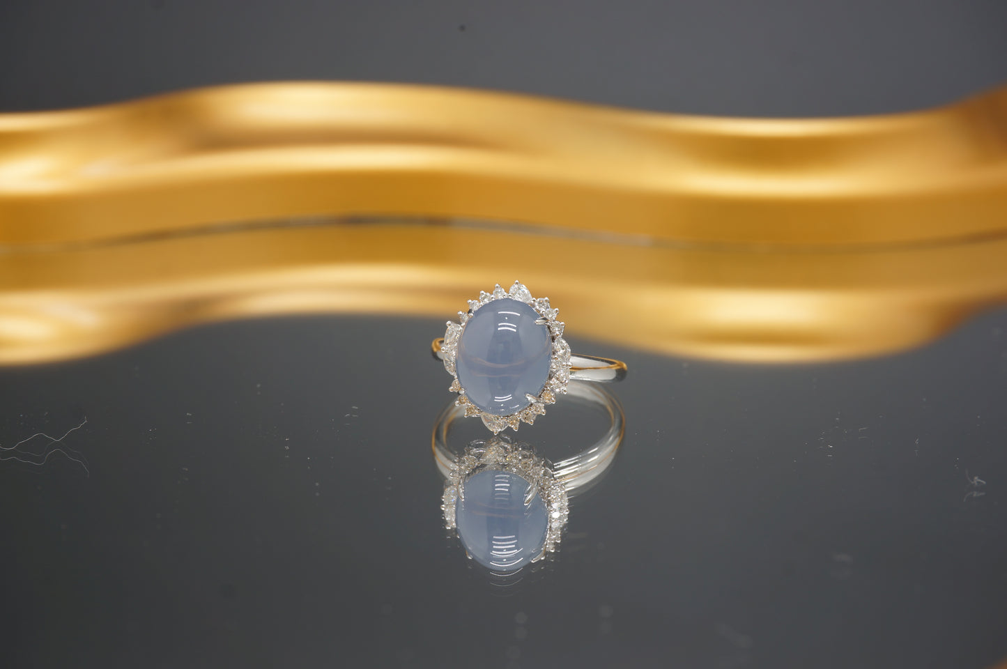 Investment-Grade Imperial Lavender Burmese Jadeite Ring - Certified Grade A