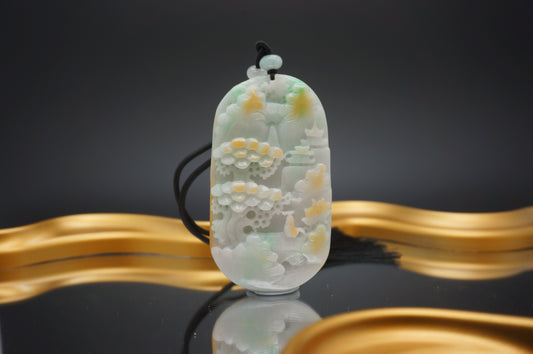 Spring Hills & Flowing Waters Pendant 春山如水牌