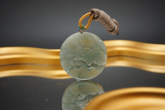 Hidden Retreat Pendant 山水幽居牌