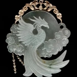 Custom Phoenix Grade A Jadeite Pendant