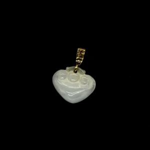 Icy White Jadeite Ruyi Pendant