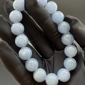 Lavender Grade A Jadeite Bead Bracelet