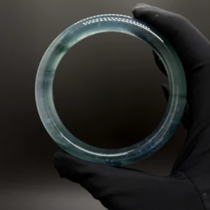 Icy Blue Jadeite Bangle