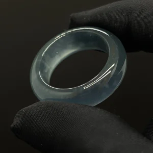 Icy Blue All-Jadeite Ring